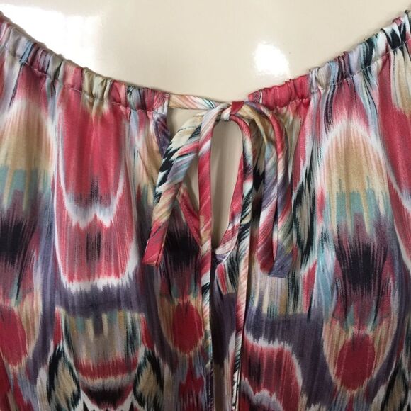 Boston Proper multi-color blouson top, XS - Picture 2 of 3